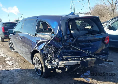 2024 Honda Odyssey Elite из США, поврежденный, VIN 5FNRL6H92RB013531